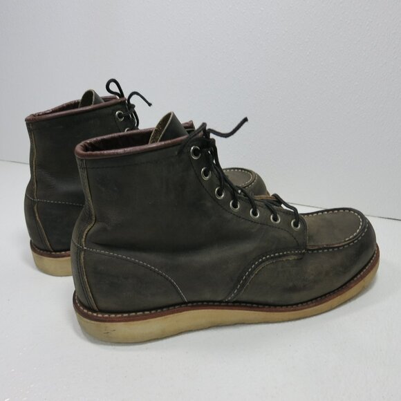 Red Wing Shoes Dark Brown Leather Boots - Picture 5 of 6